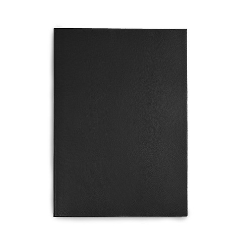 Notizbuch A5 Leder blanko schwarz