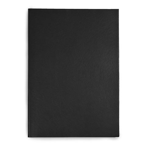 Notizbuch A4 Leder blanko schwarz