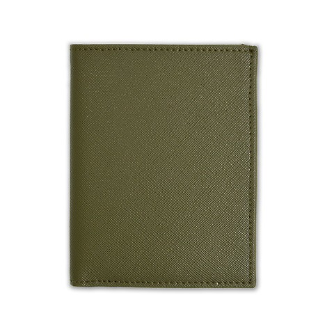 Brieftasche hoch Saffian (Calf) 10,0x12,5 cm olive