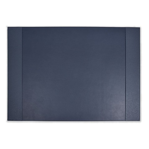 Schreibtischauflage Nappa/Leder dunkelblau