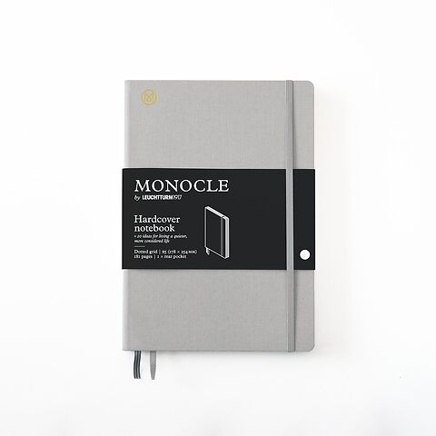 MONOCLE by LT1917 Notizbuch B5 Hardcover dotted, light grey
