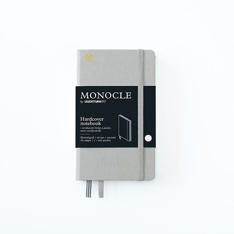 MONOCLE by LT1917 Notizbuch A6 Hardcover dotted, light grey