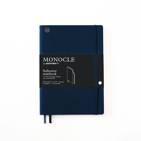 MONOCLE by LT1917 Notizbuch B5 Softcover dotted, navy