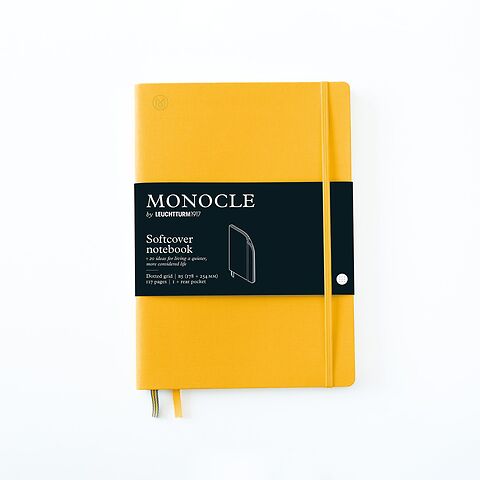 MONOCLE by LT1917 Notizbuch B5 Softcover dotted, yellow