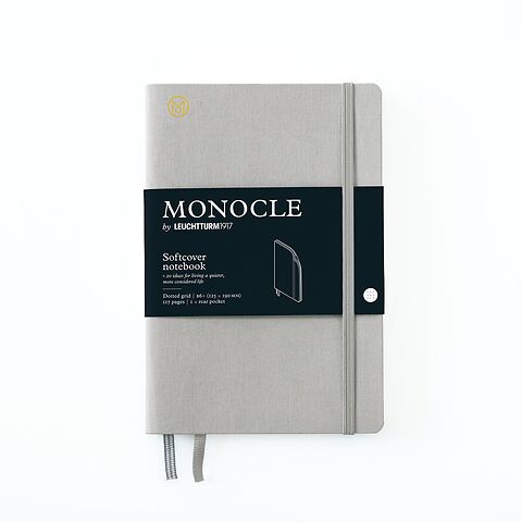 MONOCLE by LT1917 Notizbuch B6+ Softcover dotted, light grey