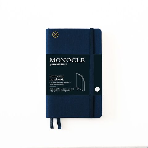 MONOCLE by LT1917 Notizbuch A6 Softcover dotted, navy