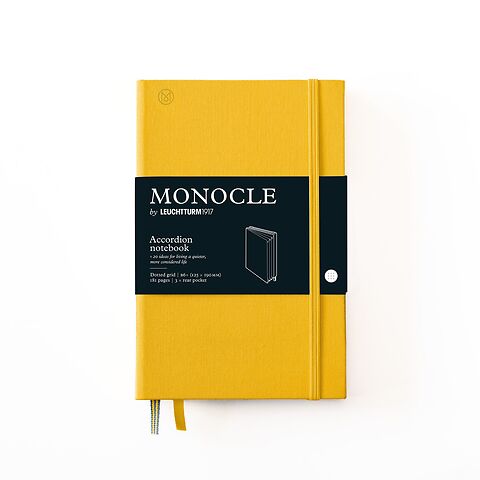 MONOCLE by LT1917 Notizbuch B6+ Accordion dotted, yellow