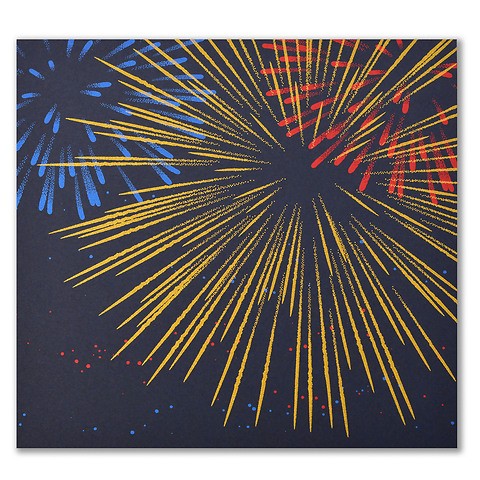 Neujahrskarte Feuerwerk