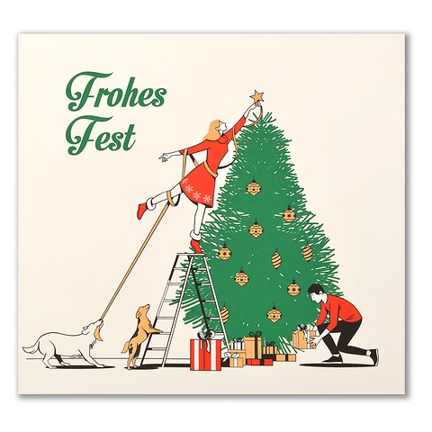 Weihnachtskarte „Frohes Fest”