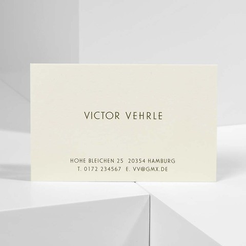 Bethge Visitenkarten 'Victor Vehrle'