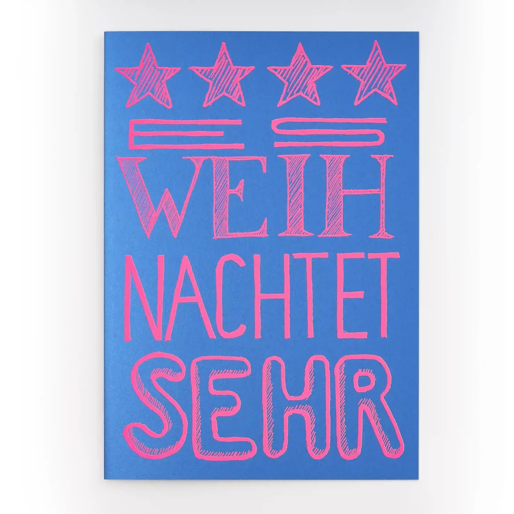 Weihnachtskarte Es weihnachtet sehr