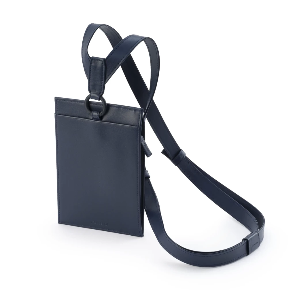 Treuleben Crossbody Tasche Leder Mitternachtsblau