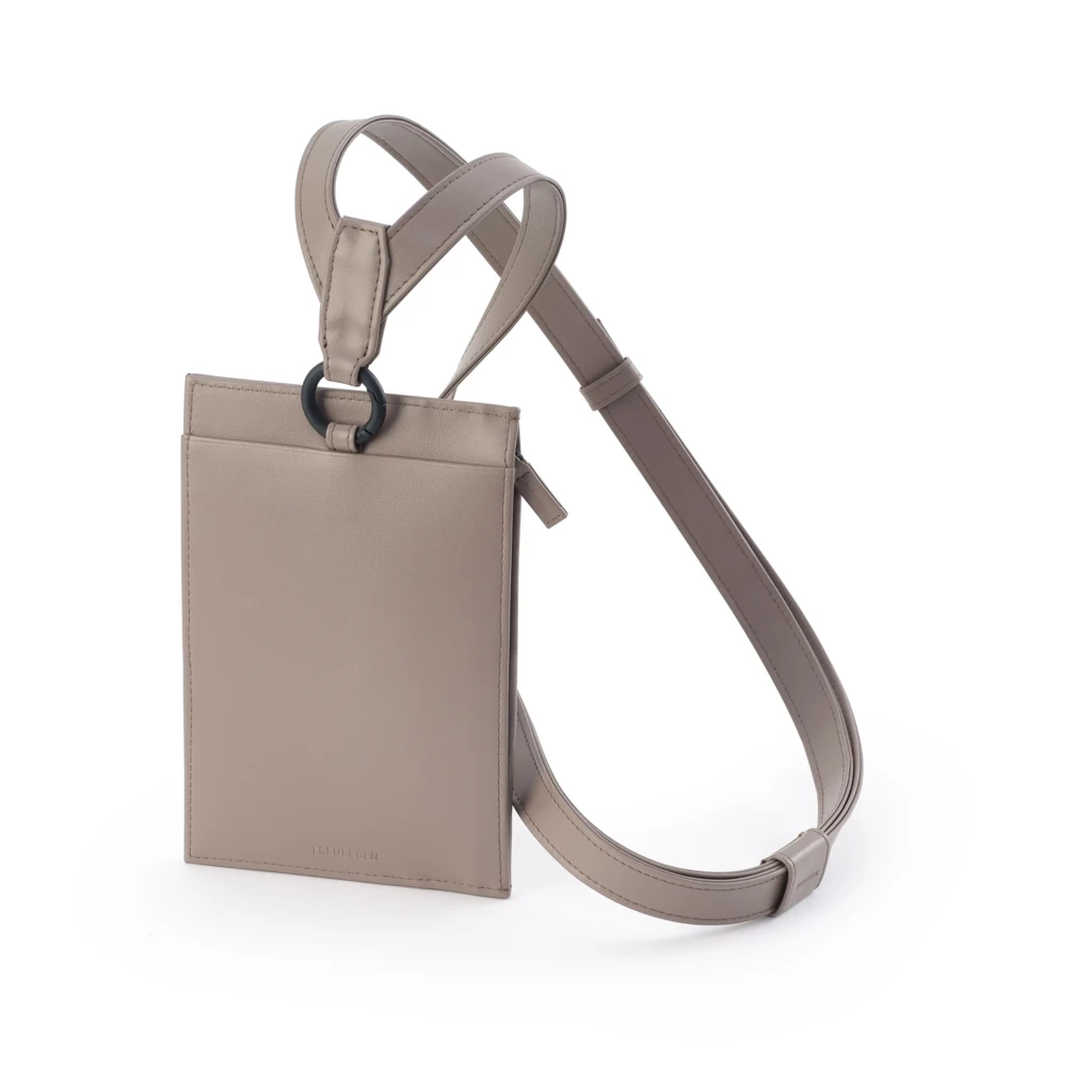Treuleben Crossbody Tasche Leder Taupe