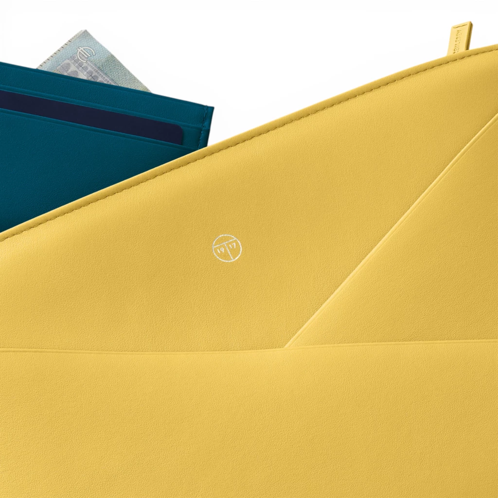 Treuleben Pouch Wallaby Leder Gelb