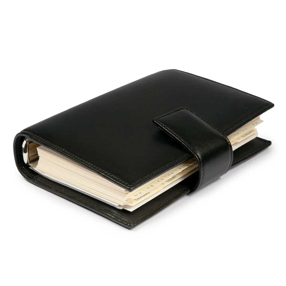 Terminplaner Nappa Leder Schwarz