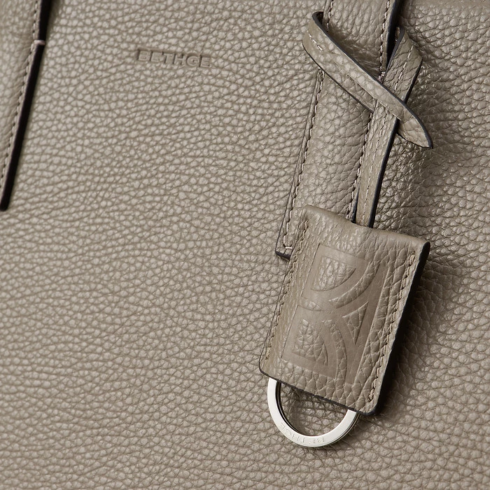 Business Tote Bag Leder Taupe