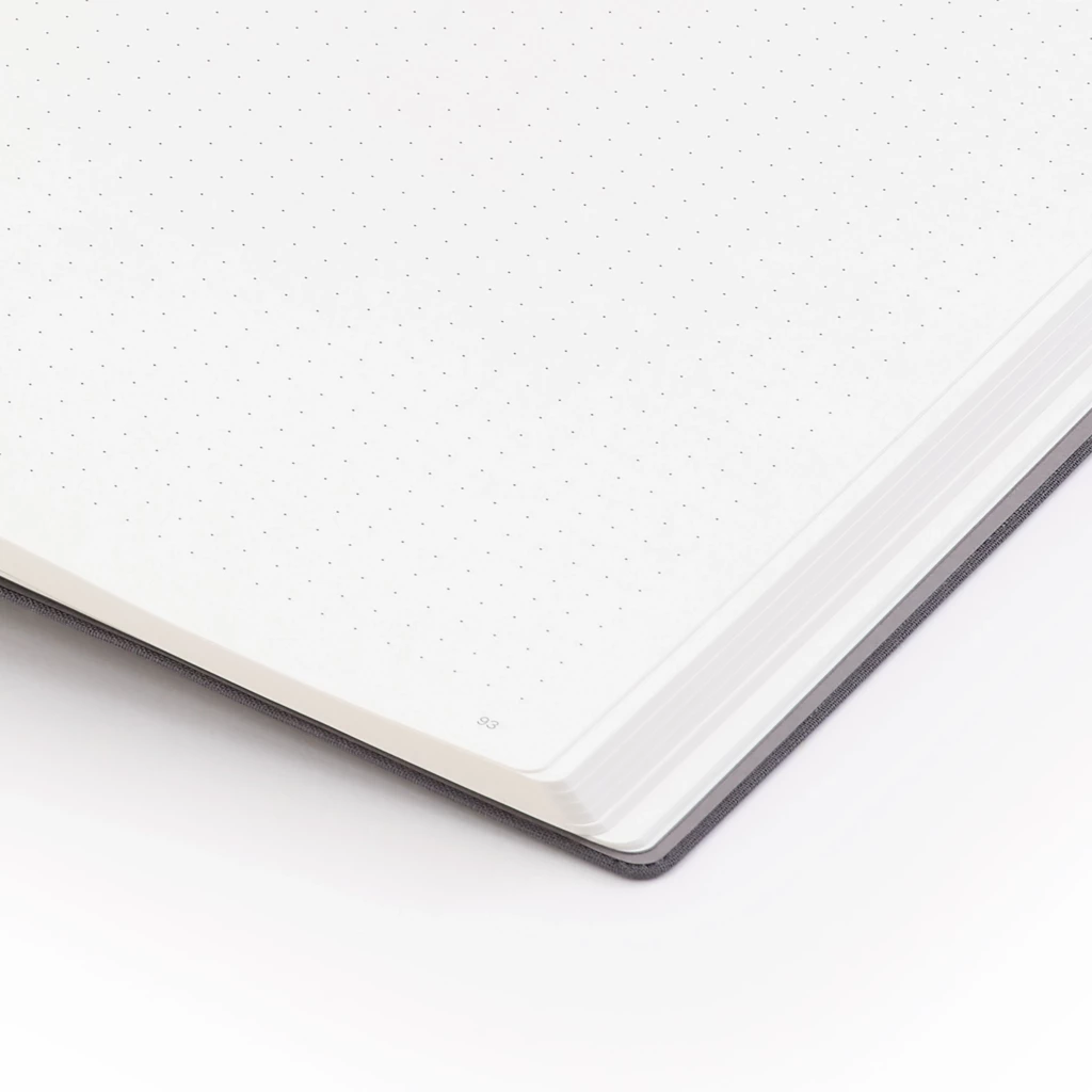Leinen Notizbuch A4 gepunkte Champagne