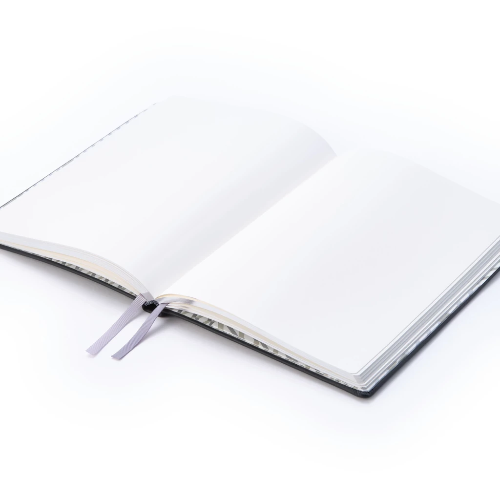 Notizbuch A5 Blanko Leder Waldgrün