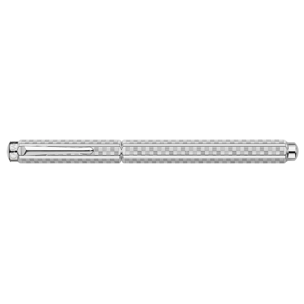 Caran d'Ache Ecridor Damier Füllfederhalter Feder M Platin