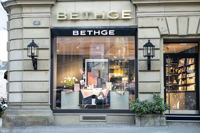 Blick auf die Bethge Boutique in Frankfurt