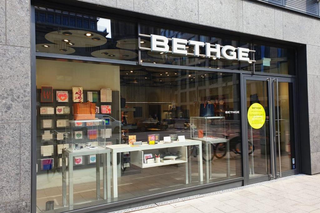 Blick auf die Bethge Boutique in Düsseldorf
