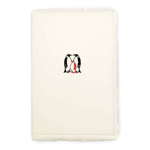 Grußkarte Pinguin Baby Büttengruß Diplomat