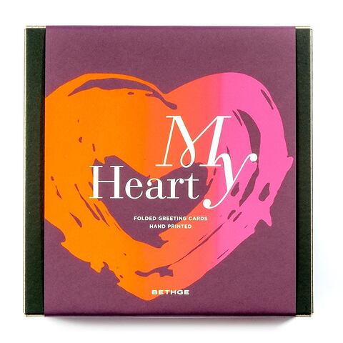 Giftbox My Heart mit 8 Klappkarten + Umschlägen