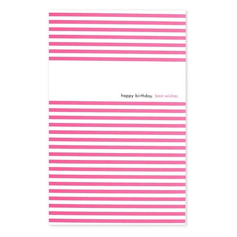 Grußkarte Geburtstag Stripes neonpink happy birthday Diplo