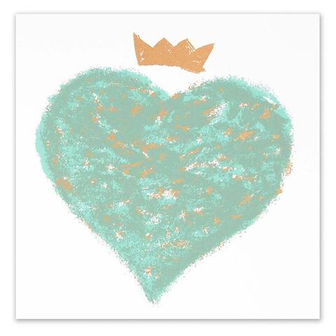Grußkarte Queen of hearts quadratisch