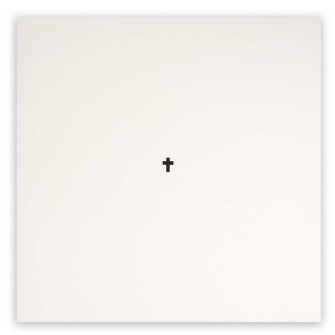 Kondolenzkarte Kreuz schwarz Helvetica quadratisch