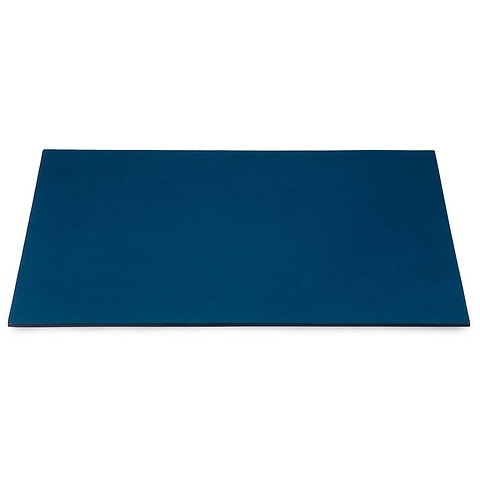 Schreibtischauflage Leder 60x40 cm blau
