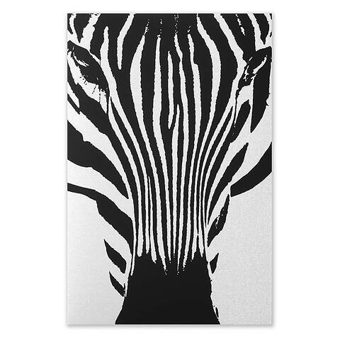 Grußkarte Zebra schwarz Diplomat