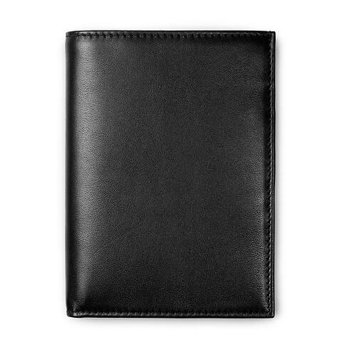 Brieftasche Leder Nappa hoch 10,5x14,0 cm schwarz