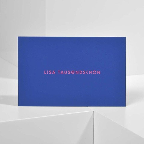 100 individuelle Visitenkarten, „Lisa Tausendschön“