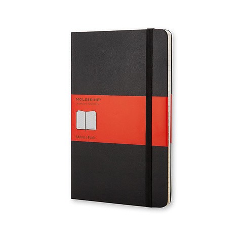 Moleskine Adressbuch A-Z Pocket/A6 schwarz, 192 Seiten