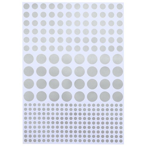Geschenkpapier Dots silber blau 50 x 70 cm, 3 Bögen