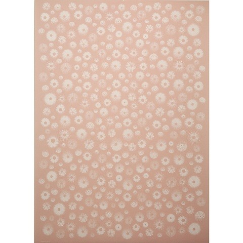 Geschenkpapier Seeigel rosa 50 x 70 cm, 3 Bögen