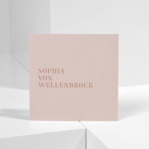 Individuelle Visitenkarten, „Sophia von Wellenbrock“
