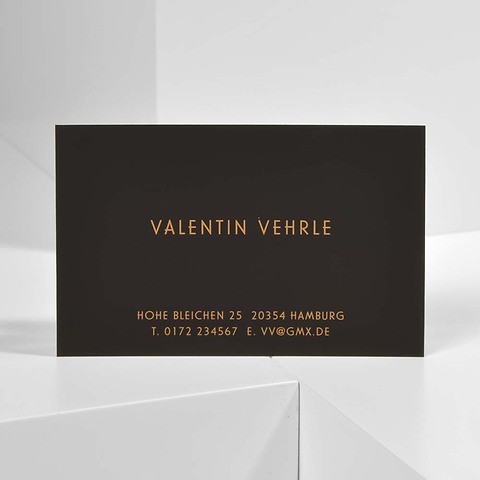 Individuelle Visitenkarten, „Valentin Vehrle“