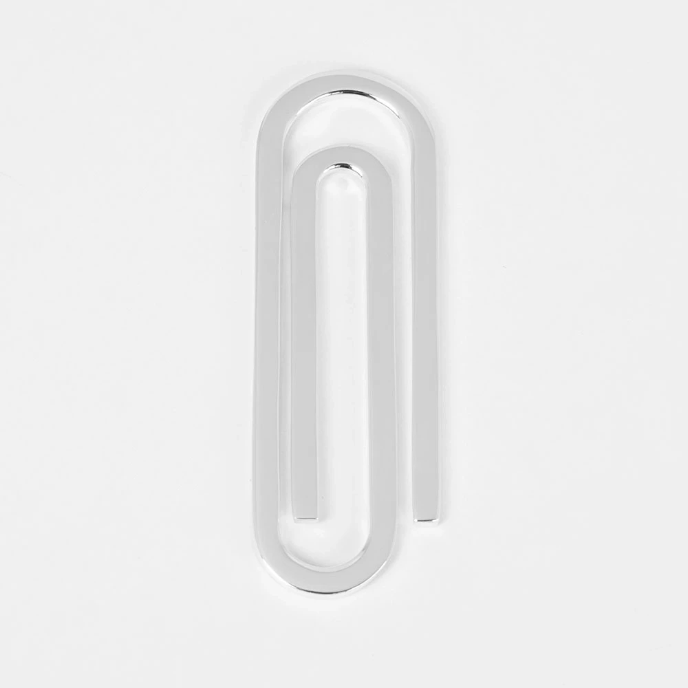 Geldklammer mit Büroklammer-Design, 925 Sterlingsilber