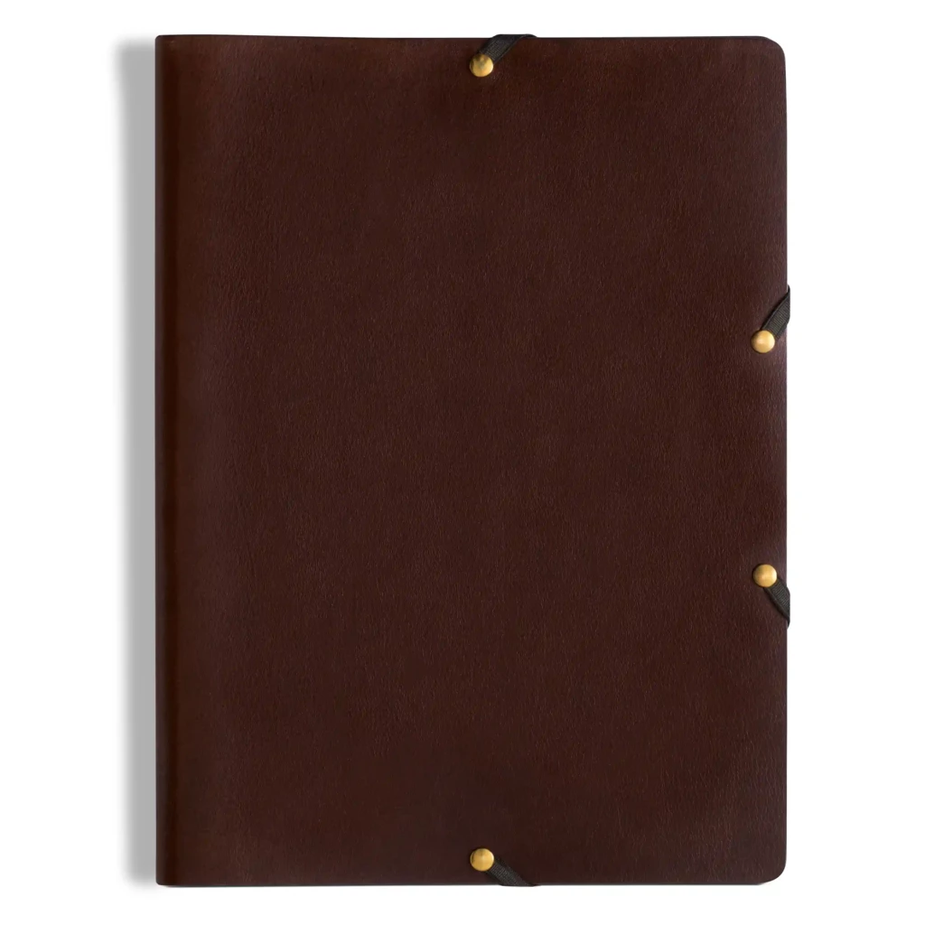 LEGENDÄR Dokumentenmappe A4 "HYDE" Leder Dunkelbraun
