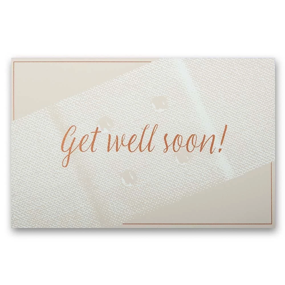Grußkarte Get well soon! Pure sand