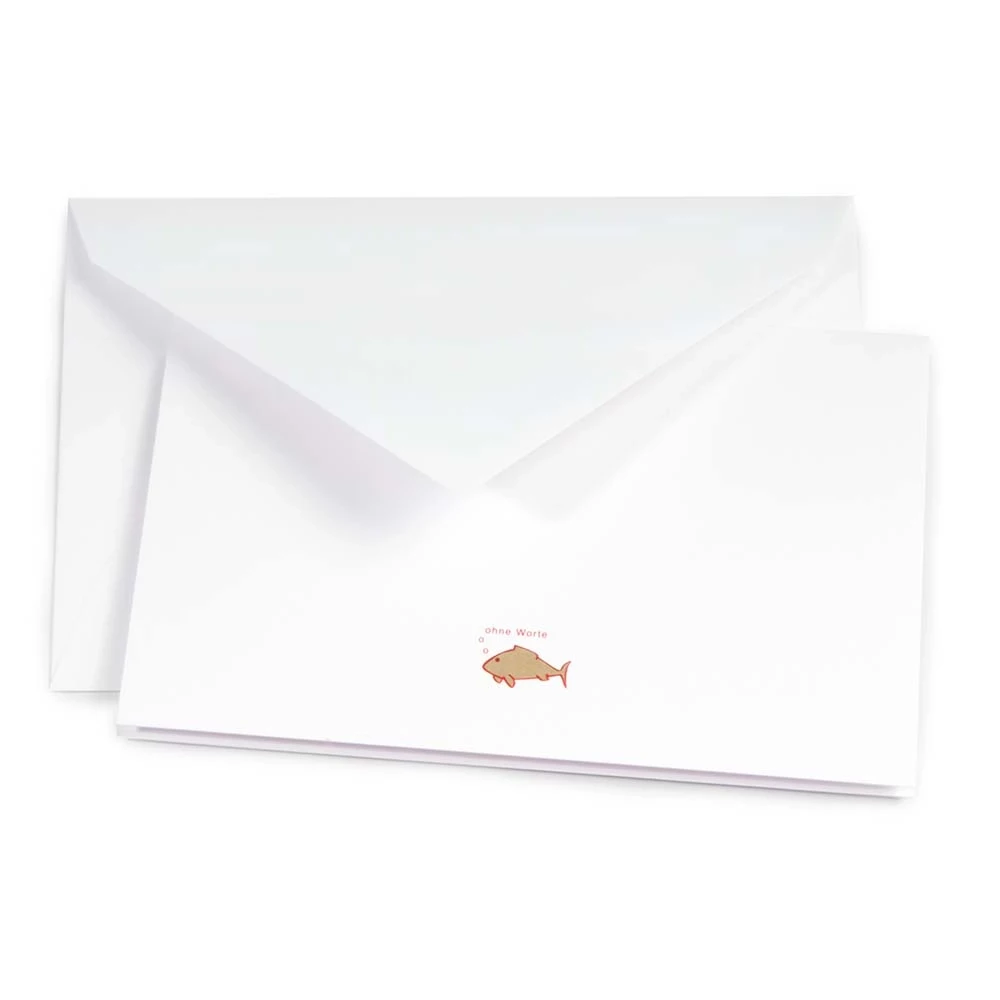 Grußkarte Fisch – Ohne Worte