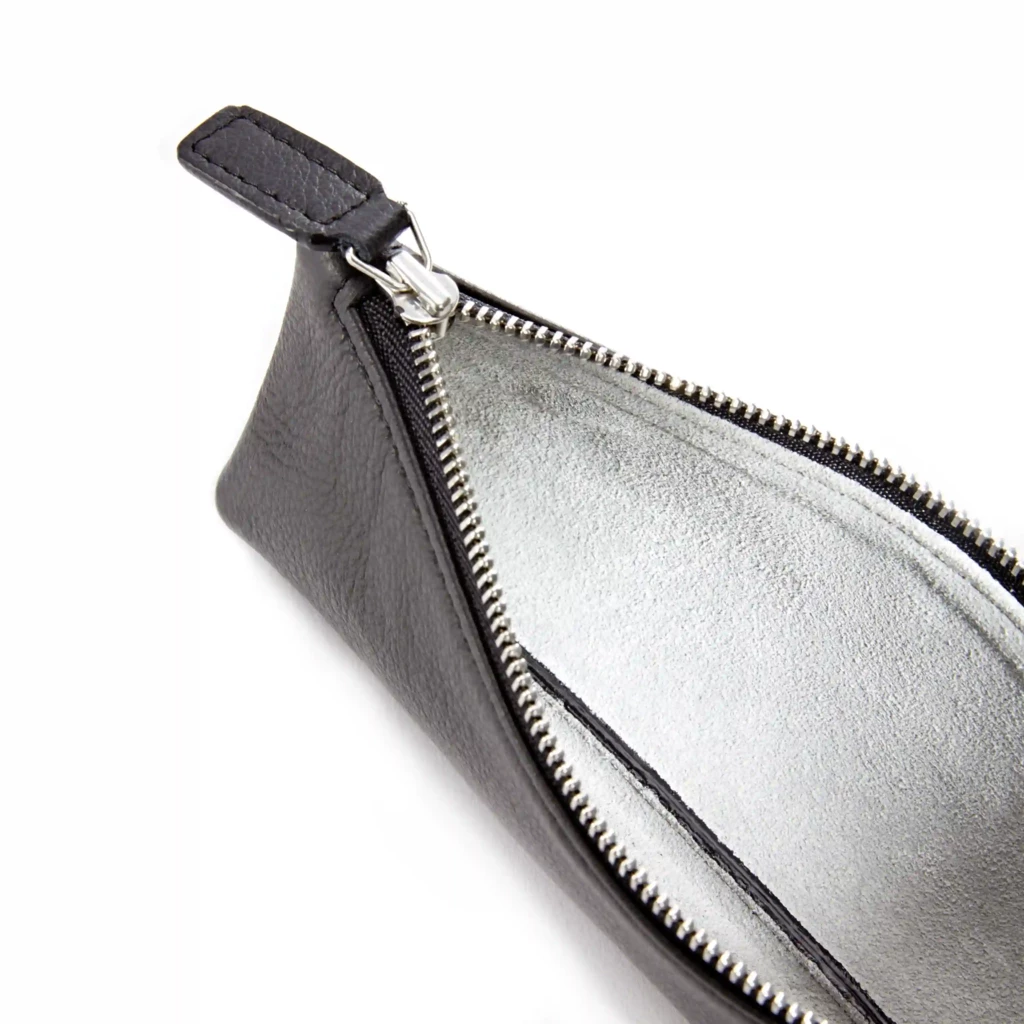 Federmappe Leder Schwarz