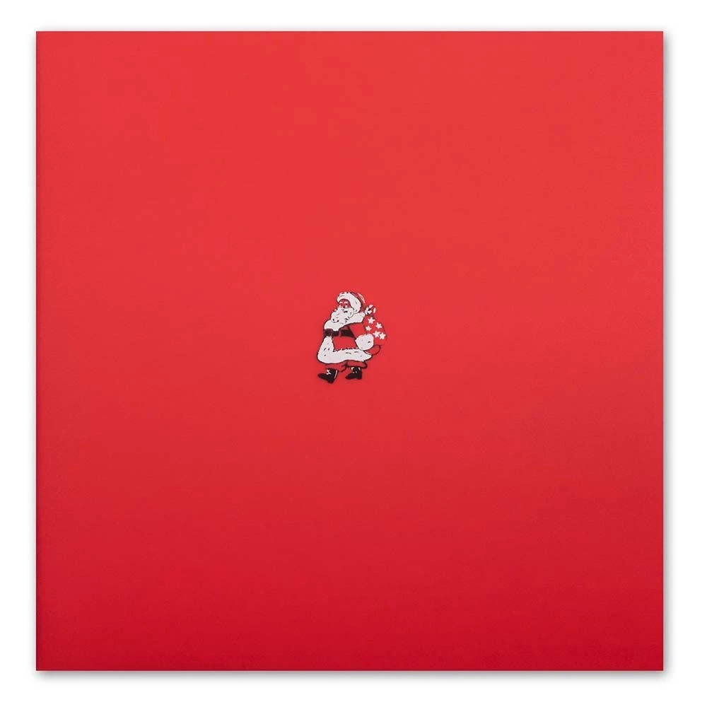 Weihnachtskarte Little Santa Rot