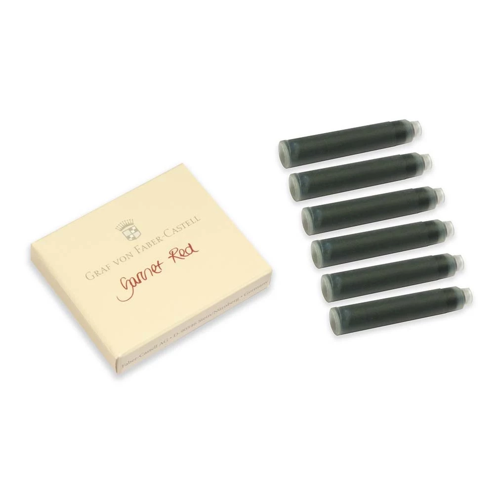 Graf von Faber-Castell Tintenpatronen 6er granatrot
