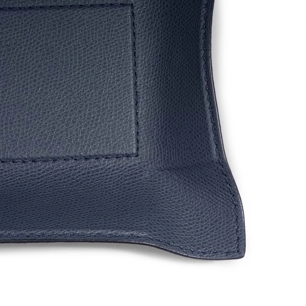 Taschenleerer Rechteckig Leder Dunkelblau