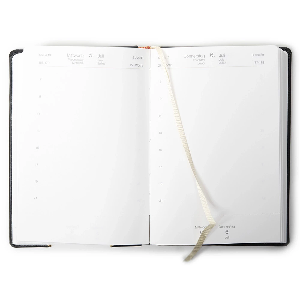Ausgabe K Wochenkalender 2026 TeBeskin Kunstleder schwarz