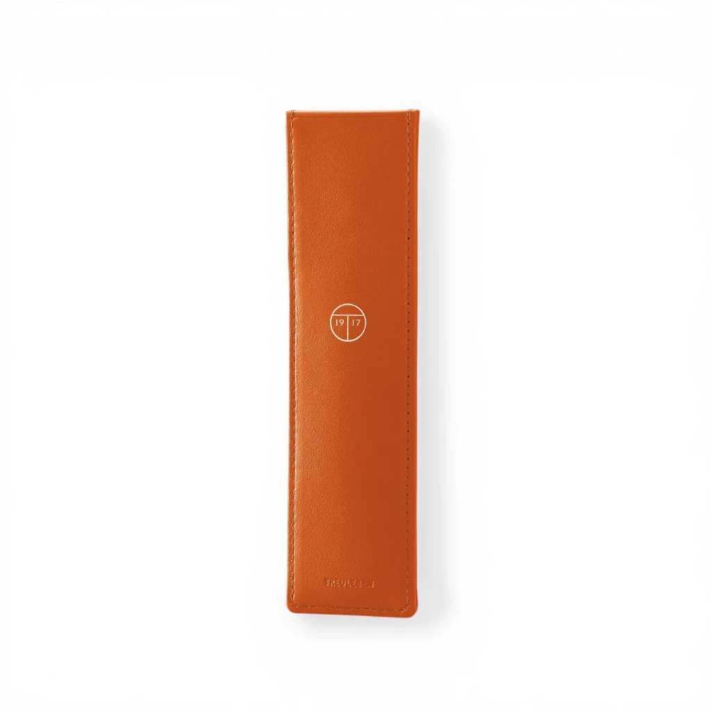 Treuleben Stifteetui Leder Orange
