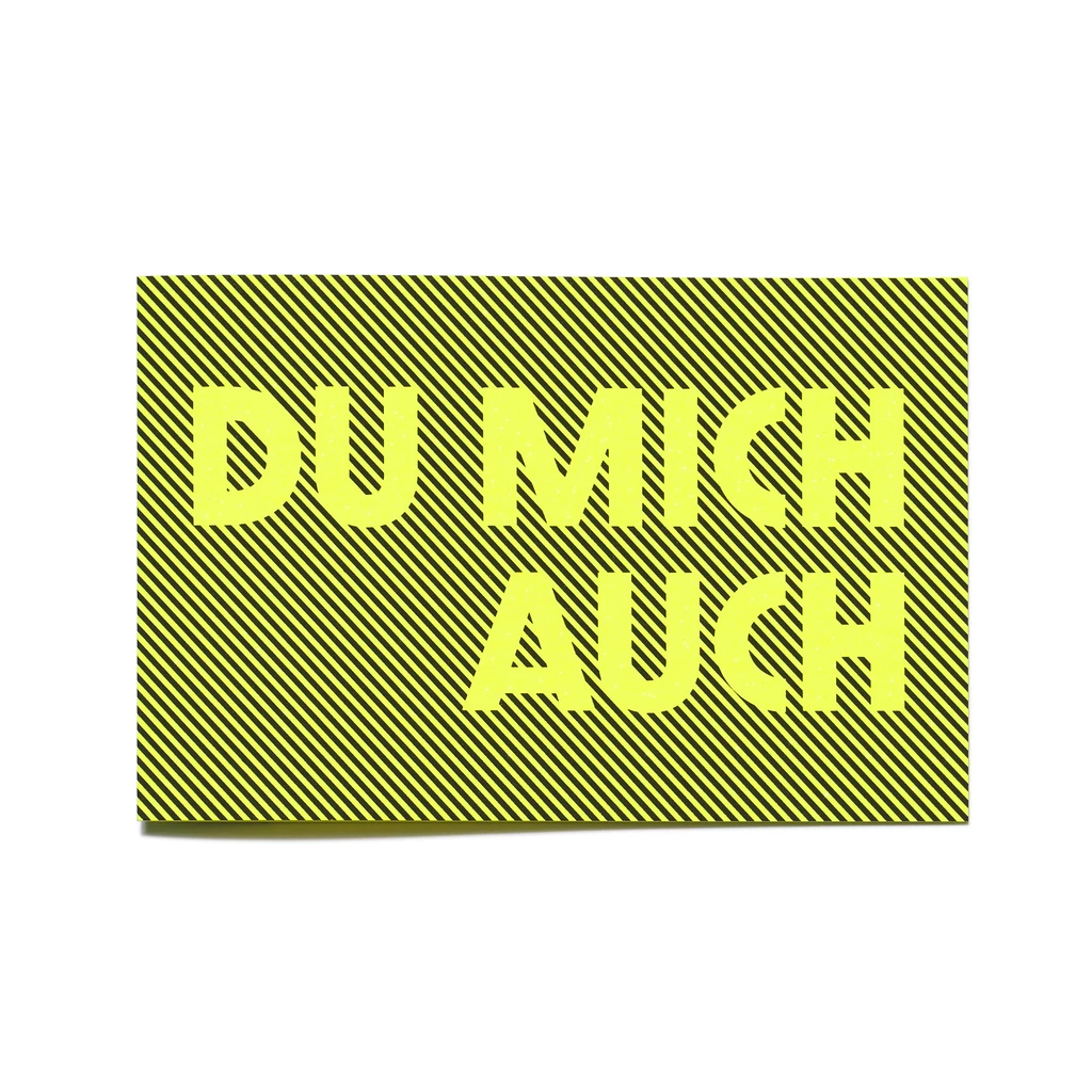 Grußkarte "Du mich auch" Glow